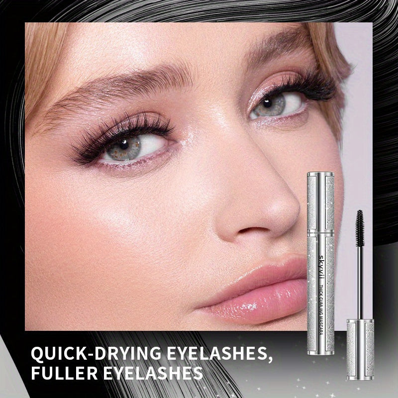 2pcs Ultra Black Plus Volume Mascara-Waterproof and Durable Formula, Suitable for All Skin Types, Enhance Eyelash Length